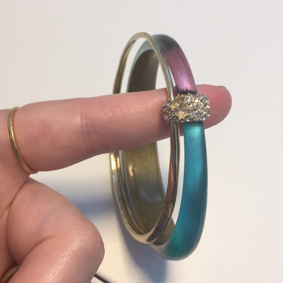 Alexis Bittar Jewelry - Alexis Bittar Lucite Gold Double Bangle Bracelet